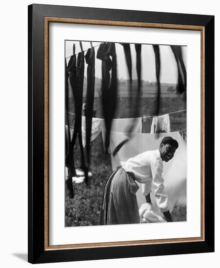 Woman Doing Laundry, C1902-Gertrude Kasebier-Framed Photographic Print