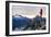 Woman Drinks Her Coffee On Top Of A Mountain In The Morning Looking Out Into The Cascade Mts In WA-Hannah Dewey-Framed Photographic Print