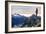 Woman Drinks Her Coffee On Top Of A Mountain In The Morning Looking Out Into The Cascade Mts In WA-Hannah Dewey-Framed Photographic Print