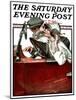 "Woman Driver," Saturday Evening Post Cover, July 21, 1923-Walter Beach Humphrey-Mounted Giclee Print