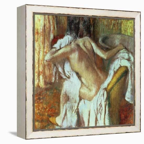 Woman Drying Herself, c.1888-92-Edgar Degas-Framed Premier Image Canvas