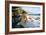 Woman Enjoying a Drink in a Harbourside Taverna, Poros, Kefalonia, Greece-Peter Thompson-Framed Photographic Print