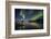 Woman Enjoying the View of the Northern Lights, at Lake Thingvellir, Iceland-null-Framed Photographic Print