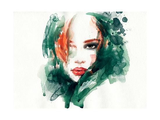 woman face hand painted