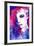 Woman Face. Hand Painted Fashion Illustration-Anna Ismagilova-Framed Art Print