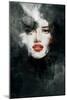 Woman Face. Hand Painted Fashion Illustration-Anna Ismagilova-Mounted Art Print