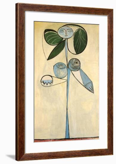 Woman/flower 1946-Pablo Picasso-Framed Giclee Print