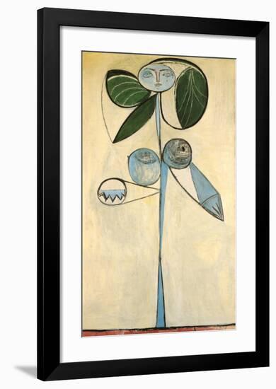 Woman/flower 1946-Pablo Picasso-Framed Giclee Print