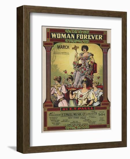 Woman Forever Sheet Music Cover-null-Framed Giclee Print