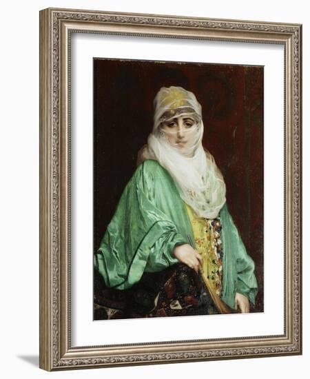 Woman from Constantinople, Standing, C.1876-Jean Leon Gerome-Framed Giclee Print