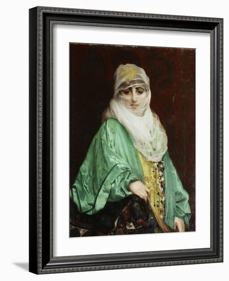 Woman from Constantinople, Standing, C.1876-Jean Leon Gerome-Framed Giclee Print