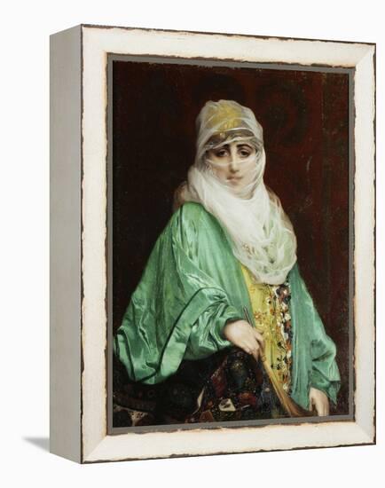 Woman from Constantinople, Standing, C.1876-Jean Leon Gerome-Framed Premier Image Canvas