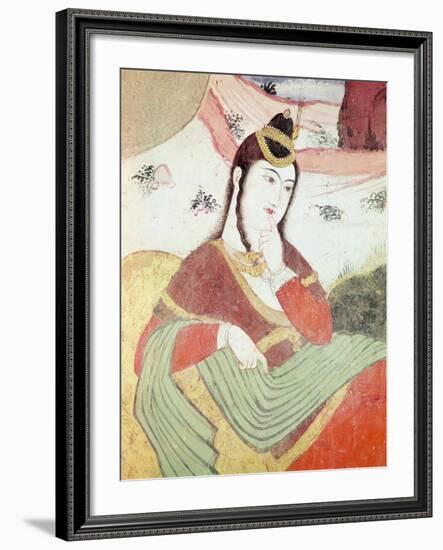 Woman from the Court of Shah Abbas I, 1585-1627-null-Framed Giclee Print