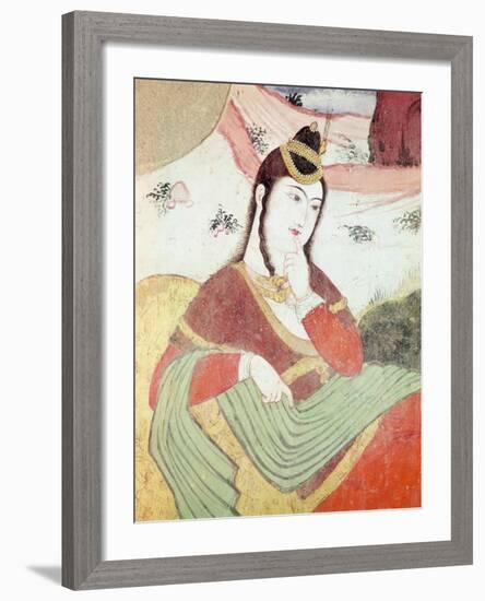 Woman from the Court of Shah Abbas I, 1585-1627-null-Framed Giclee Print