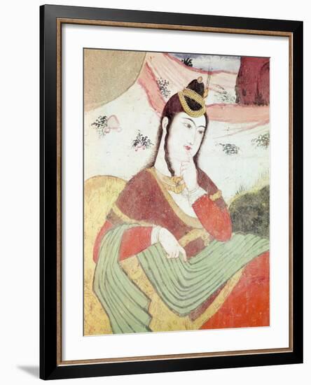 Woman from the Court of Shah Abbas I, 1585-1627-null-Framed Giclee Print