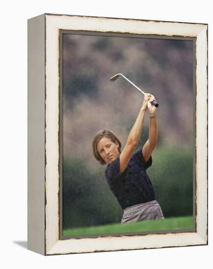 Woman Golfer in Action-Chris Trotman-Framed Premier Image Canvas