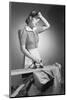 Woman Hard at Work Ironing-Philip Gendreau-Mounted Photographic Print