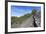 Woman Hiking in the Volcano Landscape of the Nature Reserve Cumbre Vieja, La Palma, Spain-Gerhard Wild-Framed Photographic Print