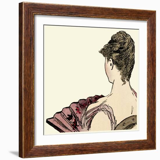 Woman Holding a Fan 1889-null-Framed Art Print