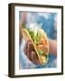 Woman Holding Taco-null-Framed Photographic Print