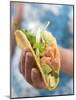Woman Holding Taco-null-Mounted Photographic Print