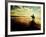 Woman Horseback at Edge of the Water-Jan Lakey-Framed Photographic Print