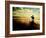 Woman Horseback at Edge of the Water-Jan Lakey-Framed Photographic Print