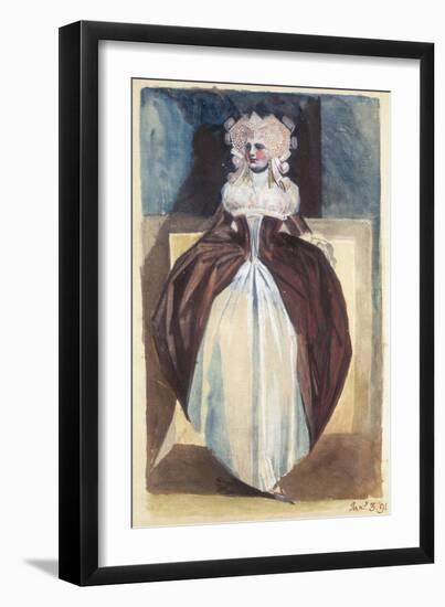 Woman in 17th Century Costume, 1791-Henry Fuseli-Framed Giclee Print