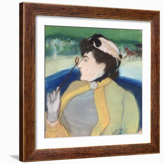 Woman in a Barouche, 1889-Louis Anquetin-Framed Giclee Print