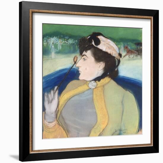 Woman in a Barouche, 1889-Louis Anquetin-Framed Giclee Print