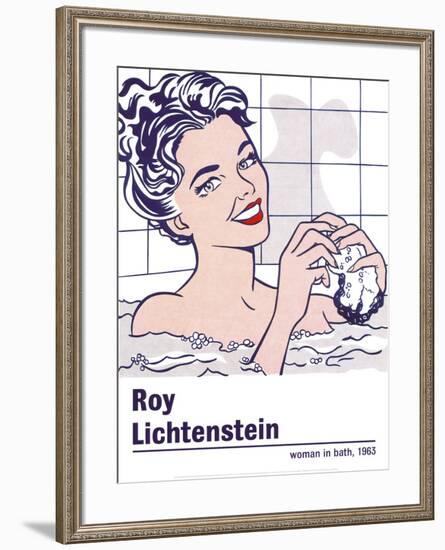 Woman in a Bath-Roy Lichtenstein-Framed Art Print