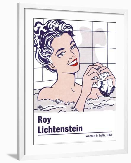 Woman in a Bath-Roy Lichtenstein-Framed Art Print