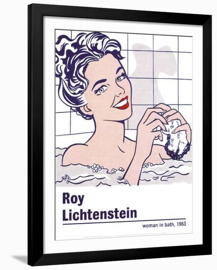 Woman in a Bath-Roy Lichtenstein-Framed Art Print