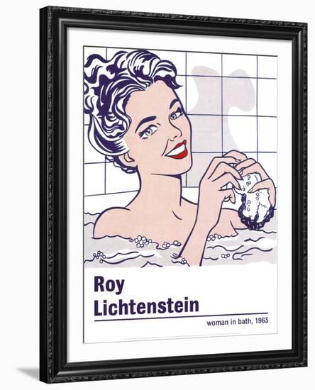 Woman in a Bath-Roy Lichtenstein-Framed Art Print