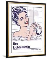 Woman in a Bath-Roy Lichtenstein-Framed Art Print