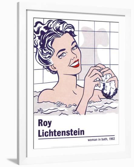 Woman in a Bath-Roy Lichtenstein-Framed Art Print