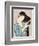 Woman in a Bathrobe Combing Her Hair-Taisho Era. Hashiguchi Goyo-Framed Art Print