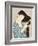 Woman in a Bathrobe Combing Her Hair-Taisho Era. Hashiguchi Goyo-Framed Art Print