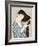 Woman in a Bathrobe Combing Her Hair-Taisho Era. Hashiguchi Goyo-Framed Art Print