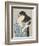 Woman in a Bathrobe Combing Her Hair-Taisho Era. Hashiguchi Goyo-Framed Art Print