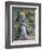 Woman in a Blue Dress Standing in the Garden at Saint-Cloud-Pierre-Auguste Renoir-Framed Giclee Print