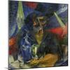 Woman in a Cafe: Compentrations of Lights and Planes-Umberto Boccioni-Mounted Giclee Print