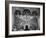 Woman in a Church Contemplating a Wall Painting of the Crucifixion-Carl Mydans-Framed Photographic Print