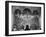 Woman in a Church Contemplating a Wall Painting of the Crucifixion-Carl Mydans-Framed Photographic Print