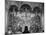Woman in a Church Contemplating a Wall Painting of the Crucifixion-Carl Mydans-Mounted Photographic Print