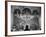 Woman in a Church Contemplating a Wall Painting of the Crucifixion-Carl Mydans-Framed Photographic Print