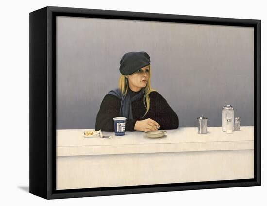 Woman in a Coffee Shop, 1982-Max Ferguson-Framed Premier Image Canvas