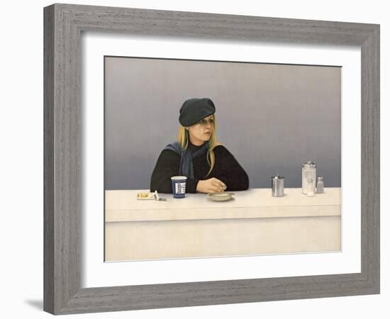 Woman in a Coffee Shop, 1982-Max Ferguson-Framed Giclee Print