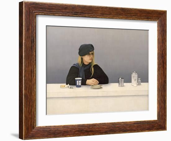 Woman in a Coffee Shop, 1982-Max Ferguson-Framed Giclee Print