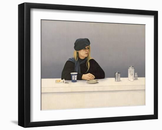 Woman in a Coffee Shop, 1982-Max Ferguson-Framed Giclee Print